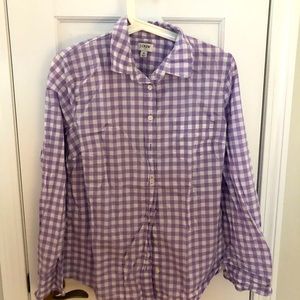 JCrew mercantile gingham women's shirt